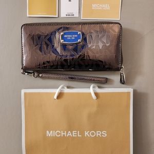 Michael kors metallic Bronze color wallet